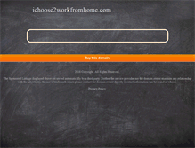 Tablet Screenshot of ichoose2workfromhome.com